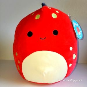 DOLAN 🦖 FTM Red Dino with Spots Original Squishmallow by Kelly Toy ☆》NWT《☆